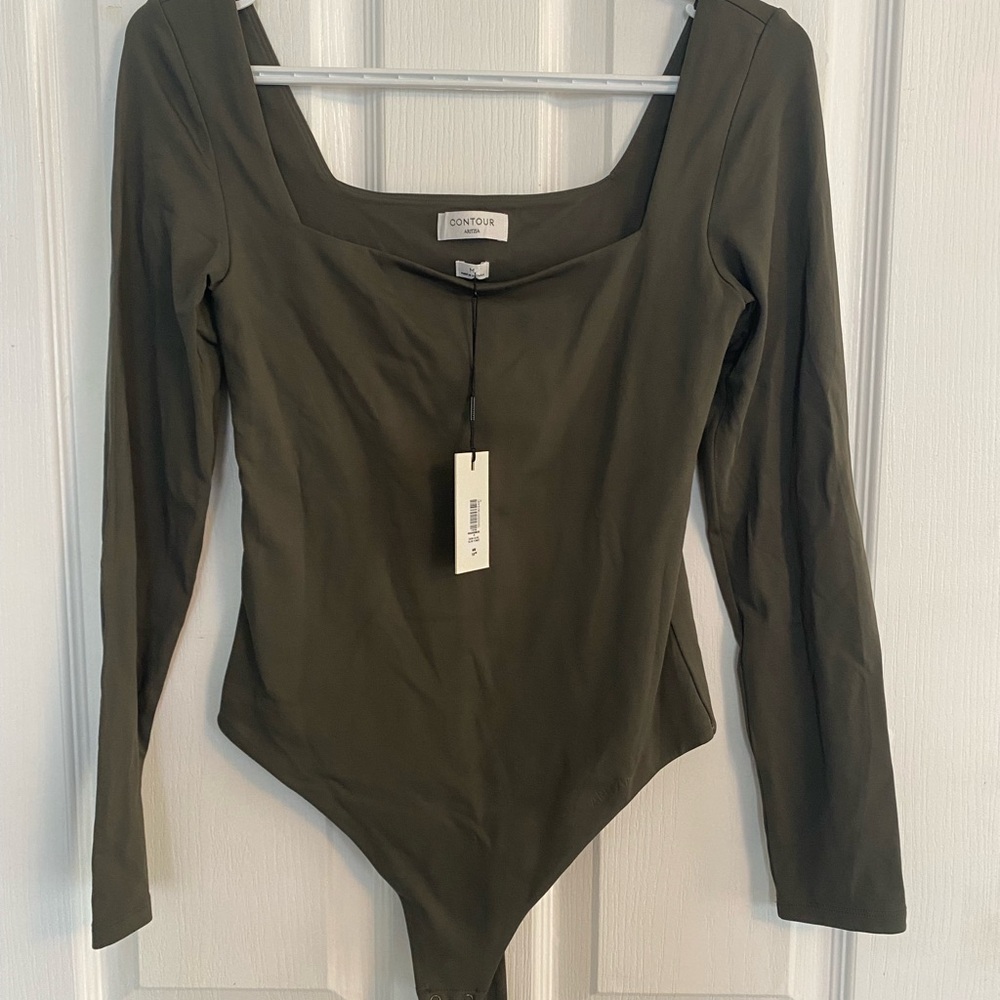 Aritzia Contour Olive Bodysuit